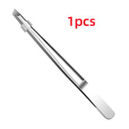 Professional Stainless Steel Tweezers for Eyebrows & Facial Hair Hypoallergenic Precision Tip Sensitive Beige Eyebrow Beard Clip