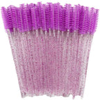 Disposable Crystal Eyelashes Brush Comb 50Pcs Eye Lashes Extension Mascara Wands Makeup Professional Makeup Beauty Tool