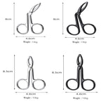 1PC Eyebrow Tweezers Scissor Handle Flat Straight Tip Hair Plucker Stainless Steel Brow Tweezers Slanted Tip Shaped Eyebrow Clip