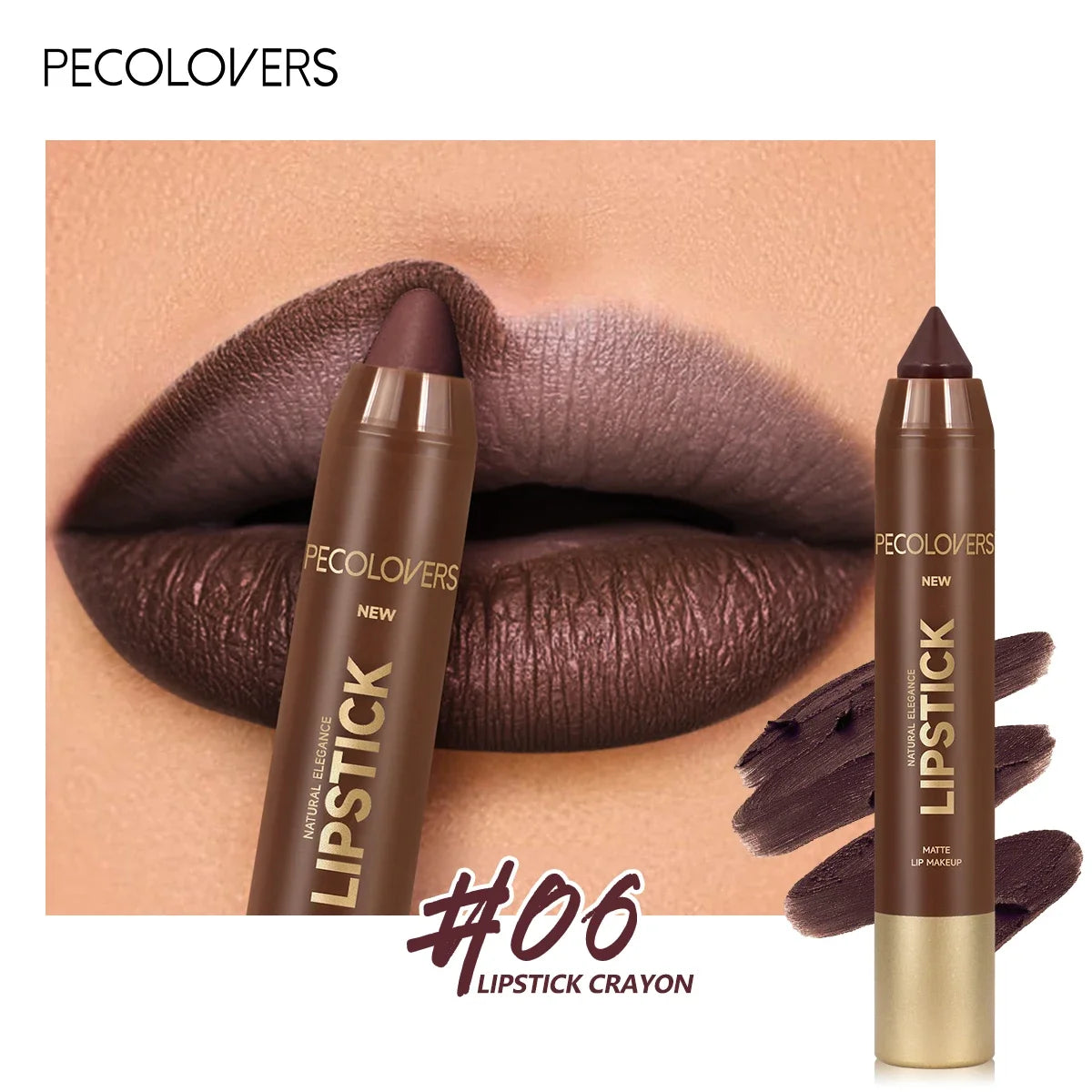Velvet Lipstick Pencil Matte Long-lasting Lip Glaze Plump Non-stick Cup Lipstick Natural Outline Lips Lipliner Makeup