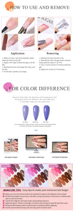 UR SUGAR 150g Transparent Nail Extension Gel Jelly White Light Pink Acrylic French Nail Art UV LED Gel Semi Permanent Manicure