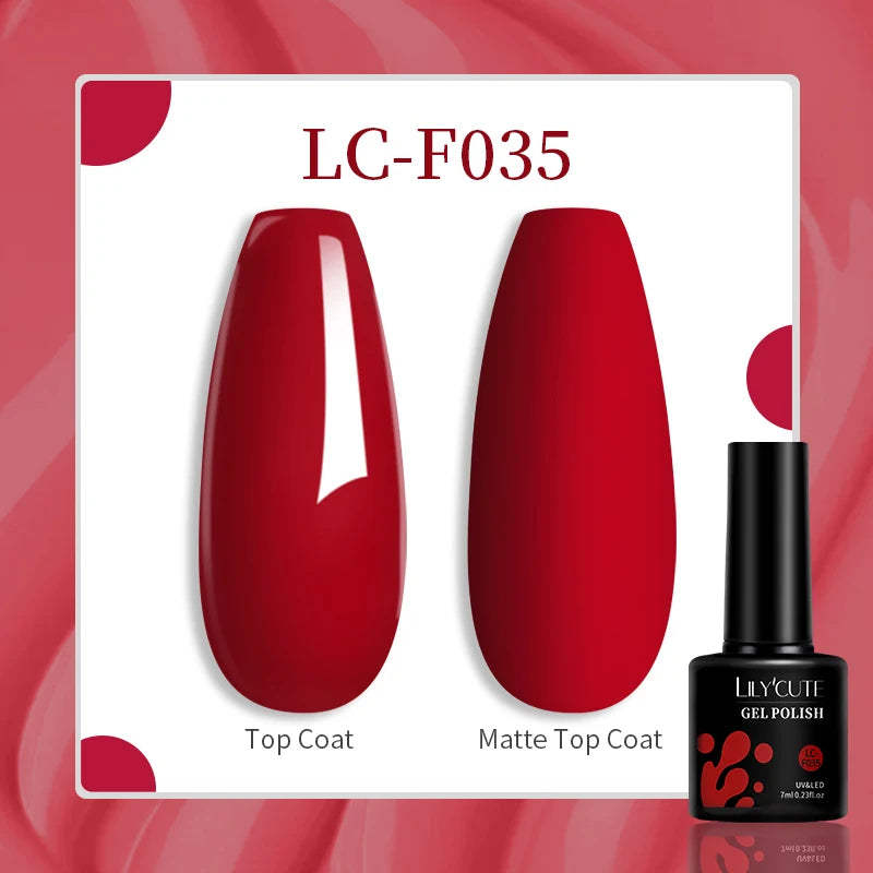 LILYCUTE 7ML Pink Glitter Nail Gel Polish Nude Natural Long Lasting Manicure Soak Off UV LED Nail Art Base Top Coat Gel Varnish