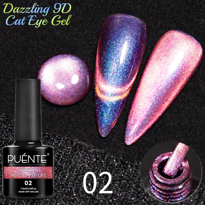 PUENTE 5ml Metallic Painting Liner Gel Polish Bright Mirror Effect Semi-Permanent UV Nail Varnish For Stunning French Nail Art