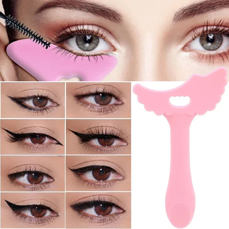 Wholesale Multi-functional Eyeliner Stencil Wing Tips Silicone Eyeliner Aid Drawing Lipstick Wearing Aid Reusable Makeup Tools