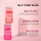 Rouge Jelly Eye Lipstick Blush Stick 3-in-1 Makeup Lip Gloss Cheek Moisturizing Natural Lasting Contour Stick Cosmetics