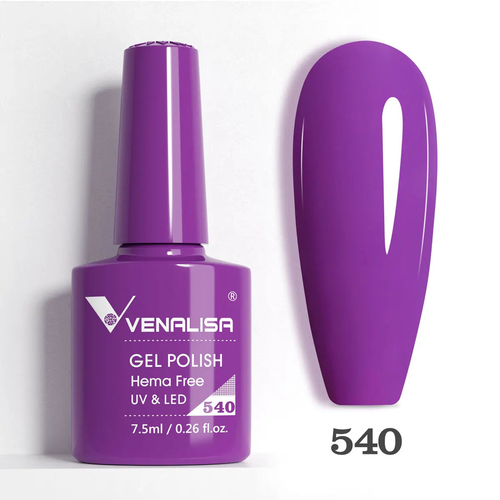 Venalisa HEMA TPO FREE 7.5ml Gel Polish Nail French Pink Jelly Nude Collection Nail Gel Polish Glitter Gorgeous Soak Off UV LED