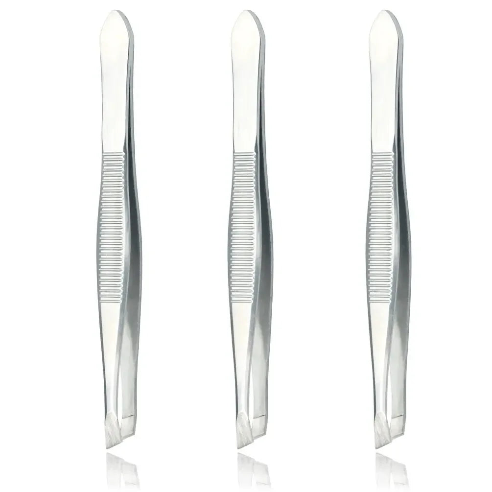 Stainless Steel Tweezers 3/12Pcs Ingrown Hairs - Precision Tweezers for Fine Hair Remover for Women Eyebrow Tweezers for Women