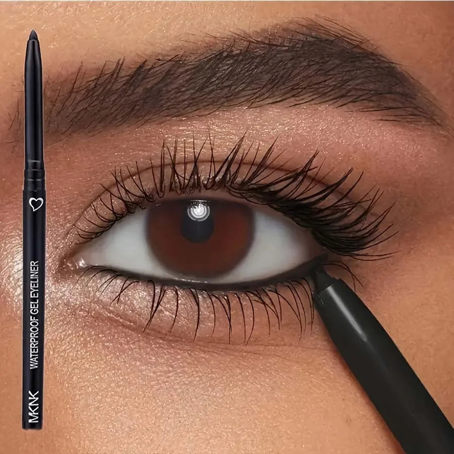 2 In 1 Eyeliner Lip Liner Gel Pencil Waterproof Long-lasting White Black Brown Easy Wear Eyeliner Makeup For Eyes 6 Colors Optio