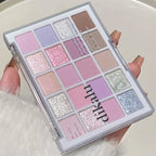 20 Colors Low Saturation Korean Eyeshadow Palette Purple Matte Pearlescent Long Lasting Waterproof Glitter Eye Shadow Eye Makeup