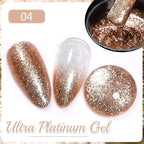 PUENTE 5ml Metallic Painting Liner Gel Polish Bright Mirror Effect Semi-Permanent UV Nail Varnish For Stunning French Nail Art
