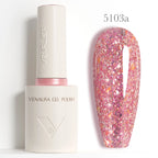 VENALISA 10ml Nail Gel Polish 90Colors HEMA/TPO Free UV LED Soak Off Long Lasting High Gloss Base TopCoat for Salon DIY Manicure