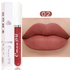 CmaaDu 1 Pcs Matte Lip Gloss Liquid Lipstick- Lip Stains with Long-Lasting Waterproof,  Adult Age Range, Red Tones Easy to Color