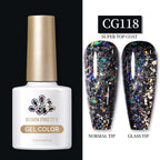 BORN PRETTY 10ml Gel Nail Polish Gel 130 Colors Semi Permanent Solid Nail Gel Varnish Soak Off UV Gel for Base Top Coat