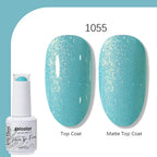 Arte Clavo Solid Color Gel Nail Polish 15ml Soak Off UV LED Gel Semi-Permanent Glitter Polish For Manicure Nail Art Salon Gel