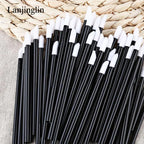 Lanjinglin 50/100 Pieces Lip Brushes Lipstick Testers Wands Applicators for Makeup Lip Brushes Makeup Beauty Tool