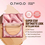 2in1 Setting Sun Protection Weightless Matte Powder Long Lasting High Concealer Power Waterproof Oil Free Compact