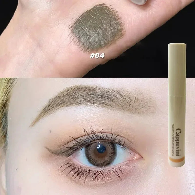 Cocoa Brown Eyebrow Tint Cream Waterproof Natural Eyebrow Tattoo Cream Light Color Eyebrows Make Up Smooth Fluff Brow Dye Pencil