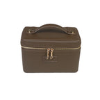pu leather cosmetic bag with zoned storage and large capacity toiletry bag for autumn and winter new products