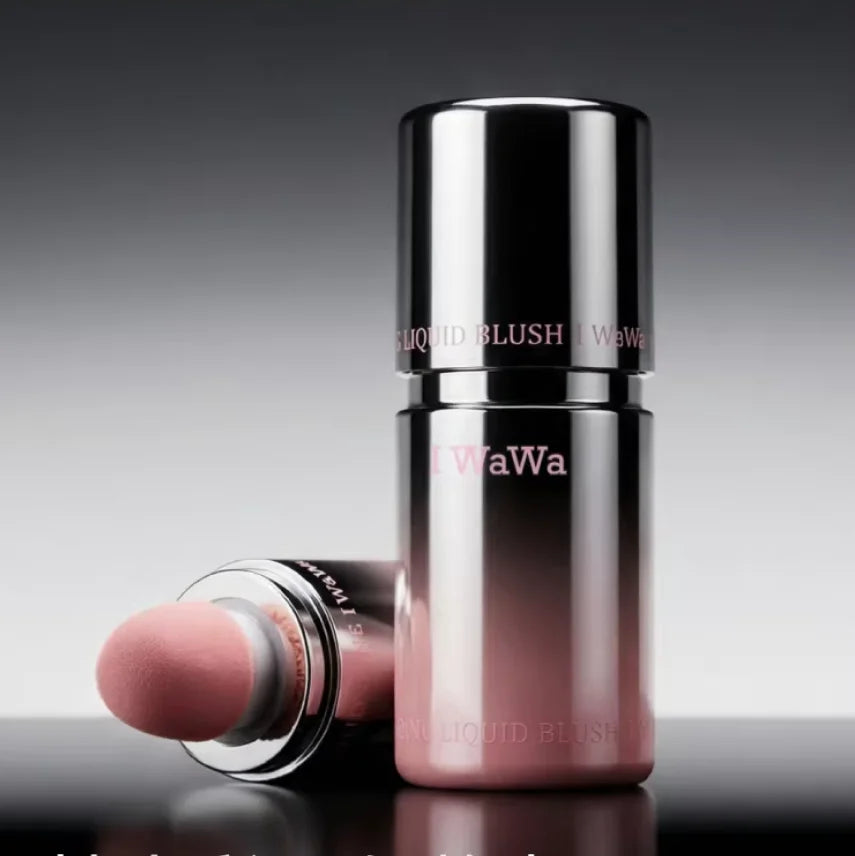 I Wawa Bang Liquid Blush, Cheek & Lip Tint, Natural Water Glow Dewy Finish, Long-Lasting Face Makeup Blusher Stick