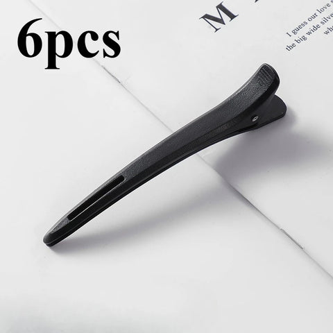 6pcs Non-Slip  Font Hair Clips | Professional Salon and Home Hair Styling Division, Silicone Tape, Suitable for Hairdressers