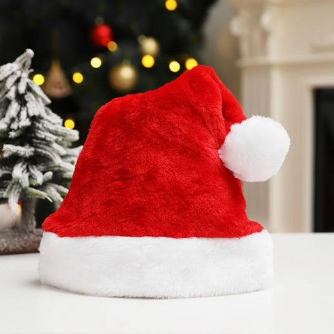 Super Long Christmas Hats Soft Comfortable Velvet Christmas Hat Kids Adult Thickened Santa Claus Caps Christmas Decorations
