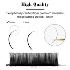 Winky Beauty Custom Your Logo Individual Eyelash Extension Silk Lashes Russian Volume Classic Eyelash Extensions for Makeup