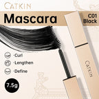 CATKIN Mascara Black, Volumizing & Lengthening Waterproof Nourish Eyelash Mascara, Create Longer and Thicker Looking Lashes
