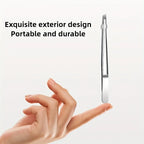 Professional Stainless Steel Tweezers for Eyebrows & Facial Hair Hypoallergenic Precision Tip Sensitive Beige Eyebrow Beard Clip