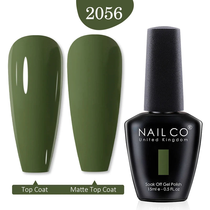 NAILCO Red Colors Series 15ML Nail Gel Polish Nail Supplies Semi Permanent For Nail Art Manicure Soak Off LED UV Hybrid Varnish