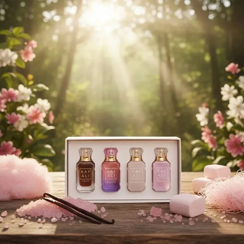 KAYALI 4x10ml Unisex Eau De Parfum Set Long Lasting Floral Fruity Musk Vanilla Royale Mini Travel Perfume Collection