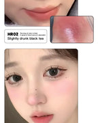 Monochrome Powder Blusher Cream Brightening Whitening Purple Lip and Cheek Dual-use Matte Natural Rouge Blush Tint Palette