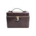pu leather cosmetic bag with zoned storage and large capacity toiletry bag for autumn and winter new products