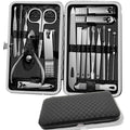 Household Daily Grooming Kit 19PCS Stainless Steel Manicure Pedicure Tool Set With Nail Clippers Ear Spoons