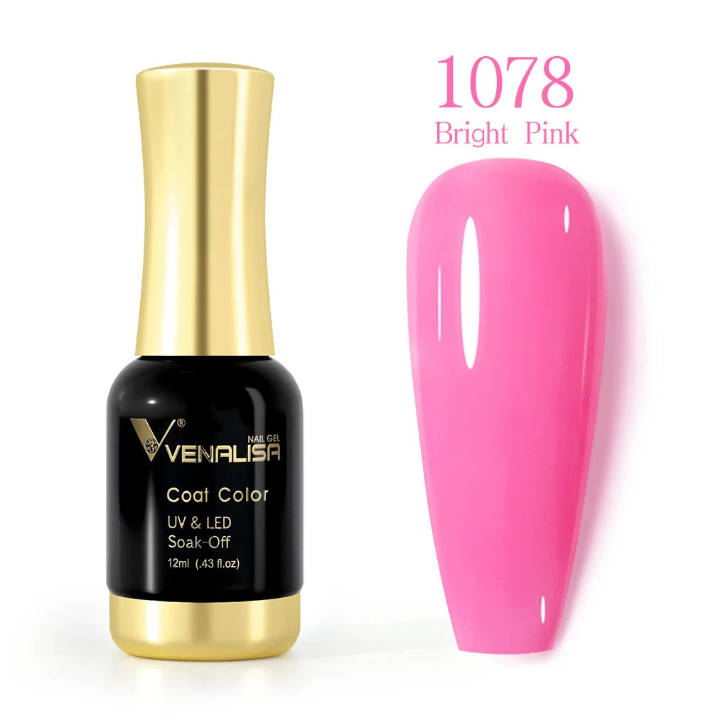 Venalisa 12ml Platinum Gel Nail Polish Super Shiny Effect Nail Gel Perfect Soak off UV&LED Nail Color Foil Chrome Gel Polish