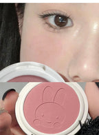 Monochrome Blush Palette Matte Peach Rouge Cute Bunny Rose Red Cheek Tint Blusher Powder Natural Face Contouring Shadow Makeup