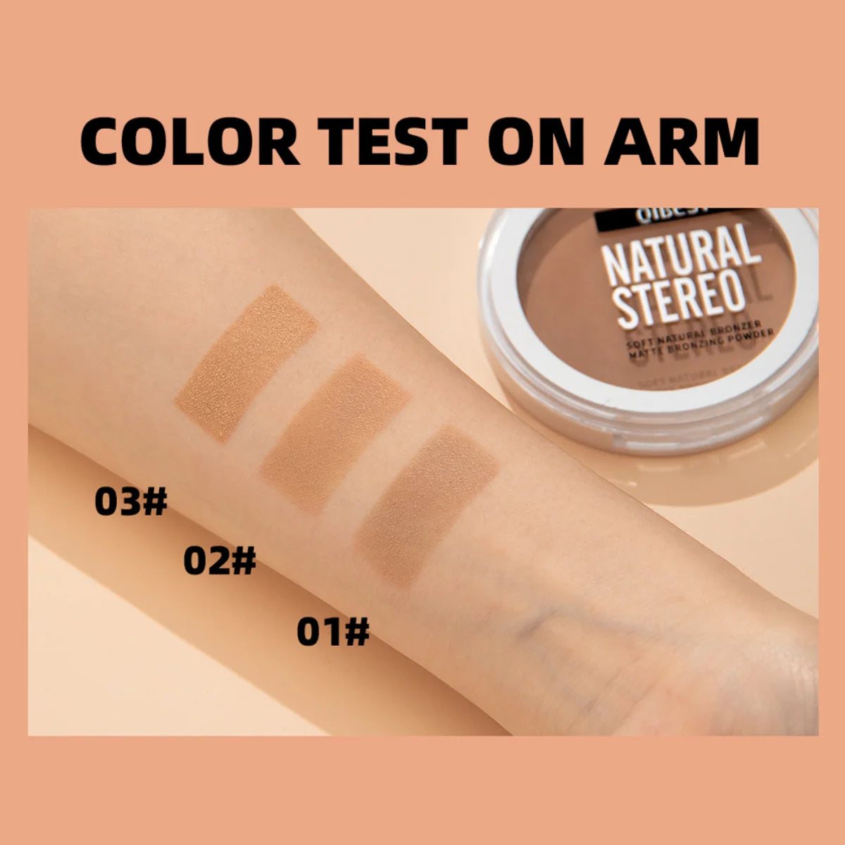 Contour Palette with Mirror Shadow Powder Bronzer Three-Dimensional Nose Shadow Repair Powder Facial Concealer Cosmetics Makeup