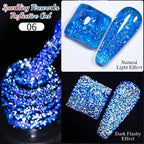 PUETNE 7.5ML Amber Moonlight Cat Magnetic Gel Nail Polish Winter Nails Jelly Glass Cat Eye Soak Off UV Semi-Permanent Varnish