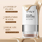 TVLV Color-Adapting 2-in-1 Foundation Stick Moisturizing Brightening Concealing With Brush Makeup Fond de teint adaptable