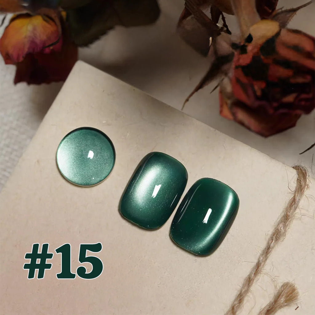 MIANEL 12ML 1-12pcs Jiannan Bistro Cat Eye Gel Nail Polish Blue Nails White Nails Pink Nails Nail Art Use Nail Supplies