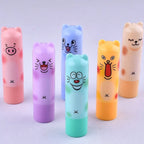 24Pcs Cute Bear Lip Balm Clear Fruit Flavored Moisturizing Lipstick Lip Balm Kids Lips Care Party Birthday Gifts