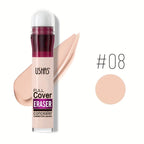 New Sponge Head Concealer for Dark Circles Freckles Acne Pigmentation and Blemishes Long Lasting Moisturizing Liquid Foundation
