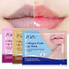 10pcs ZOZU Crystal Collagen Lip Mask Plump Lips Moisturizing Anti Wrinkles Nourishing Lip Patches Lips Plumper Skin Care
