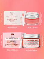 EJW Lip Sleeping Mask: Nourish,Hydrate, Vitamin E,Jojoba Oil, Lip Balm, Lip Skin Care, Improve Lip Color, Reduce Lip Lines.