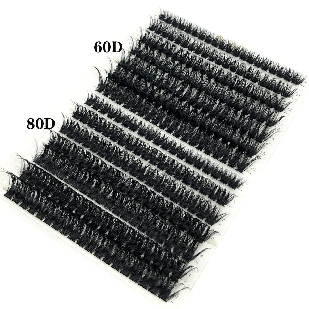 60D/80D Mink Eyelashes 100/280 Bundles Natural Eyelash extension 3D Russia Volume Individual Eyelash Cluster Makeup Tools Lashes