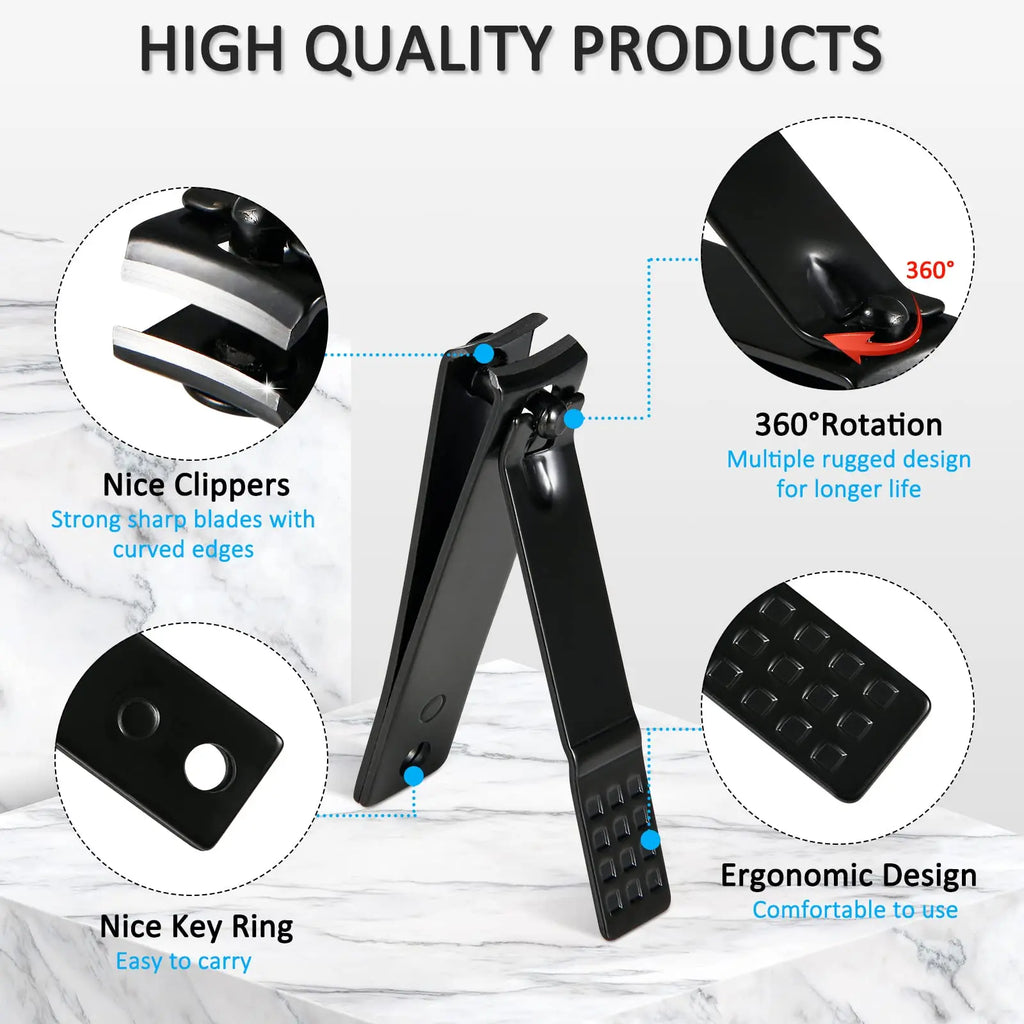 Nail Clipper Kit 26 Pieces Stainless Steel Manicure Kit Manicure Set Professional Nail Care Tools with Luxurious Travel Case