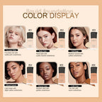 Matte Liquid Foundation Oil Control Concealer BB Cream Waterproof Lasting Full Coverage Natural Face Base Professional Makeup