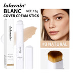 Waterproof Blanc Cover Cream Stick Dual-ended Design Creamy Texture Concealer Foundation Buildable Coverage Face Base Makeup