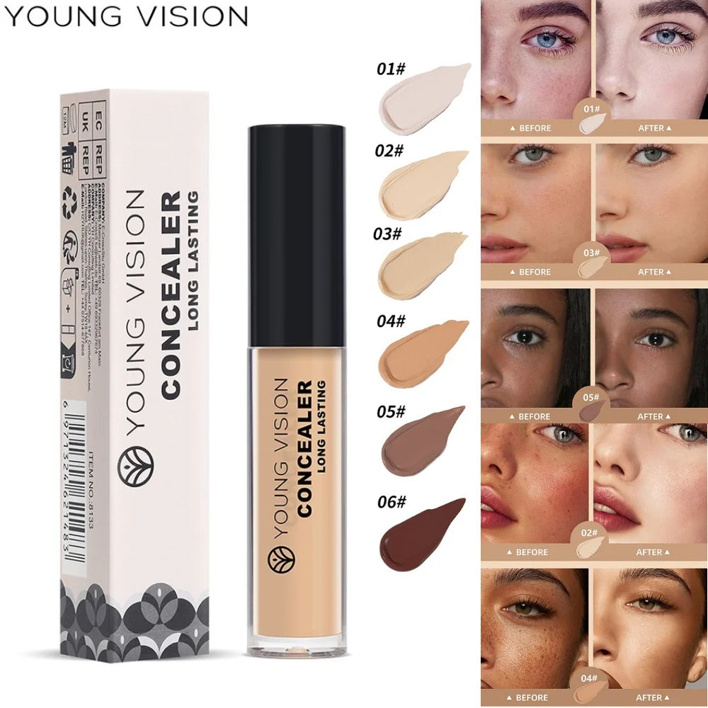 YOUNG VISION Matte Finish Soft-Focus Concealer Brightens complexion Waterproof Contouring concealer for sculpted definition