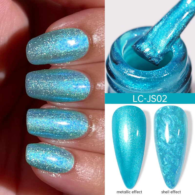 LILYCUTE Nude Crystal Rubber Base Gel Nail Polish Natural Color Semi Permanent UV Gel Soak Off Self Leveling Nail Gel Varnishes