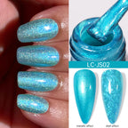 LILYCUTE Nude Crystal Rubber Base Gel Nail Polish Natural Color Semi Permanent UV Gel Soak Off Self Leveling Nail Gel Varnishes